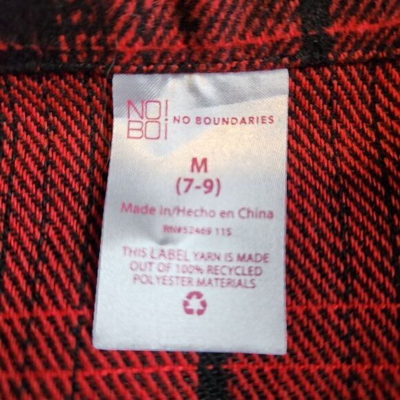 NWT - Red and Black Plaid Shacket Size Medium - Picture 2 of 4